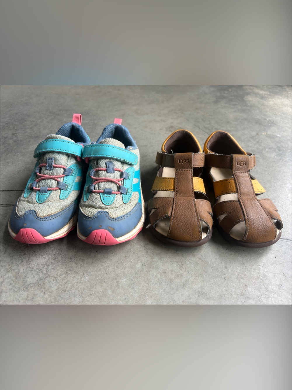 Merrell Hiking Sneakers and UGG Sandals